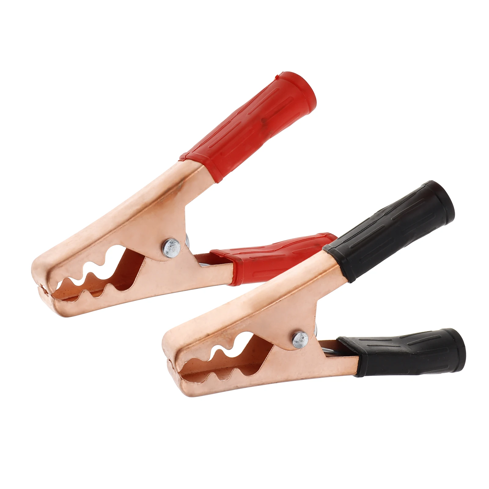 

2pcs Heavy Duty Copper Clips Thickened Alligator Clamps for Car Truck Booster Jumper Cable Large Small Leads