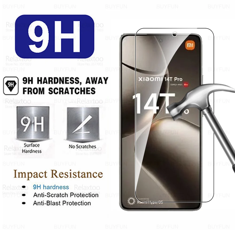 4Pcs Glass Screen Protector For Xiaomi 14T Pro Protective Phone Tempered Glass Xiaomi14T Xiaomi14TPro Mi 14TPro 14 T T14 5G 2024