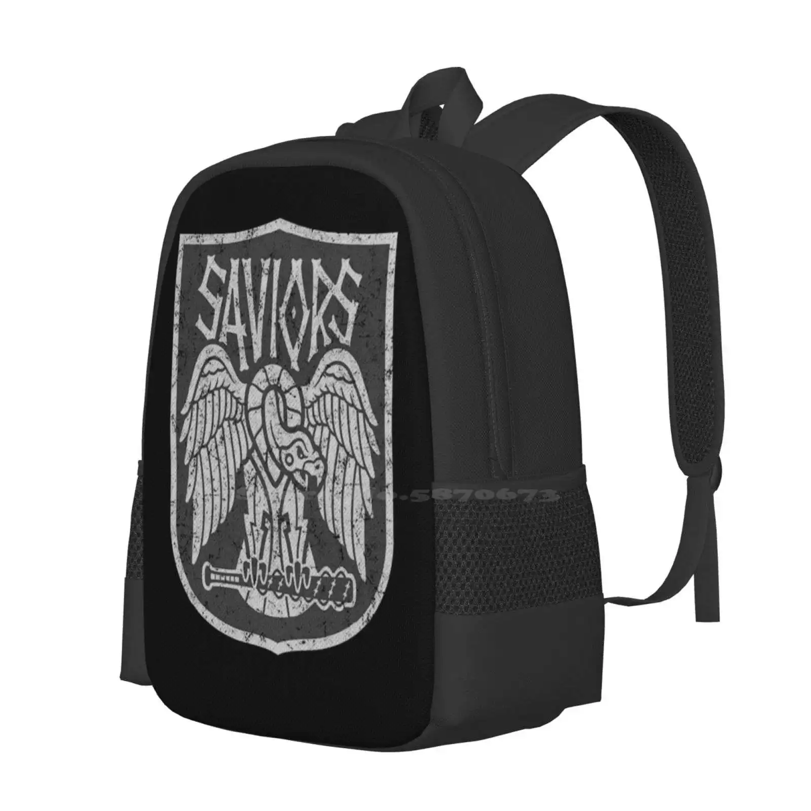 The Walking Dead Factions: المنقذ الوافدين الجدد للجنسين حقائب الطالب حقيبة الظهر المنقذين The Walking Dead Twd Negan Comics