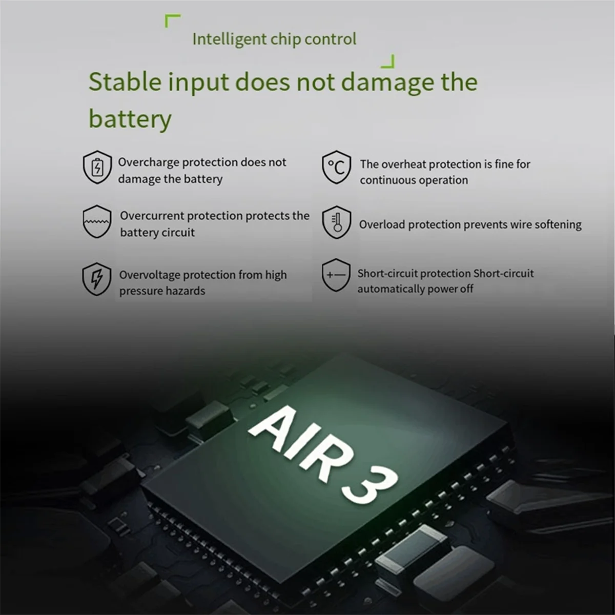 ABAN Replace for Air 3 Battery Charging Hub 2-Way Charger Supports PD 65W PD 100W for Air 3 Battery Manager