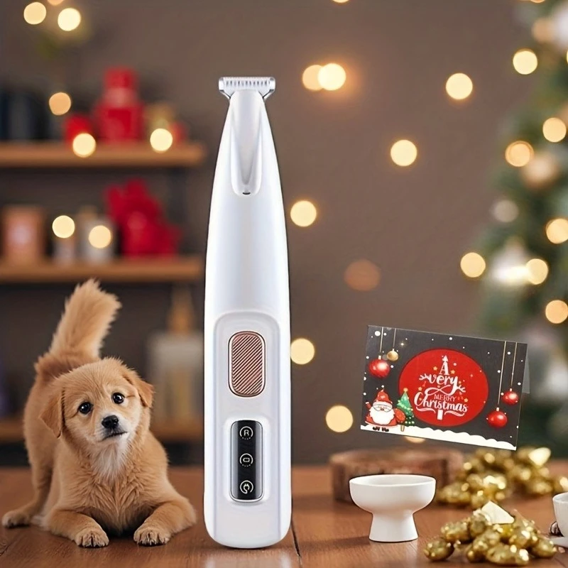 Professionelle elektrische Tierpflegeschere, leiser und sanfter Betrieb, kabelloser Hunde- und Katzenhaarschneider, langlebiger Akku.