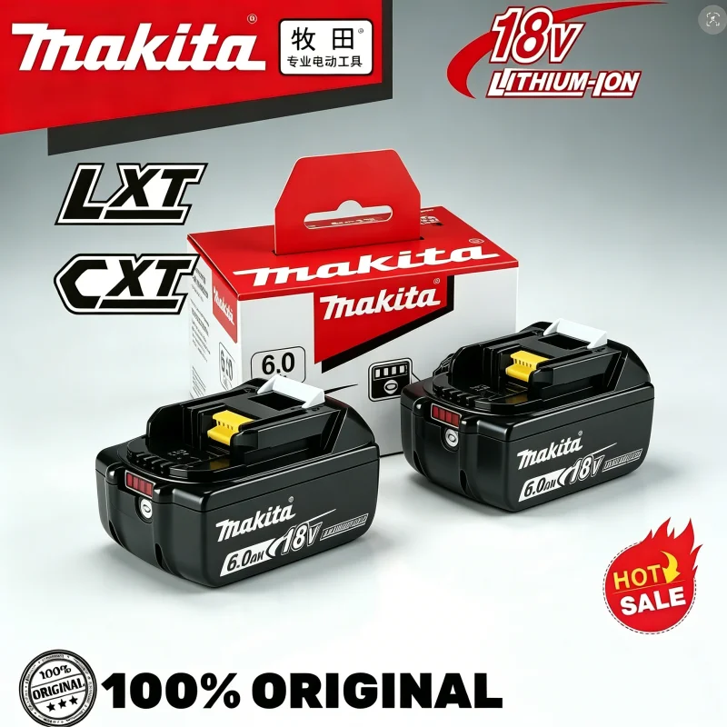 Новая оригинальная аккумуляторная батарея Makita 18В для Makita BL1830B BL1850B BL1850 BL1840 BL1860 BL1815, сменная батарея