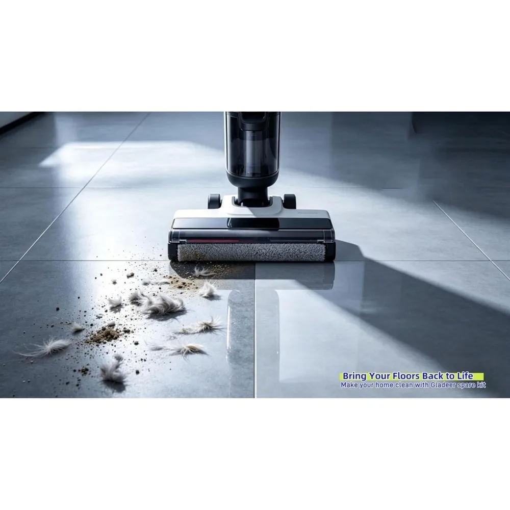 A67Z Replacement Brush Rollers(2P) And HEPA Filters(2P) Part Kit For Dreame H14/H14 Pro Wet Dry Vacuums Cleaner