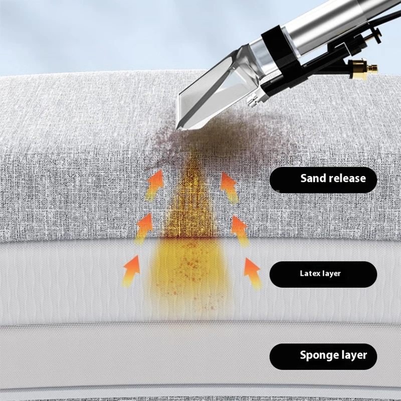 1500W Multi functional Carpet Sofa Cleaner Auto Carpet Mattress Steam Cleaner 14L Wet Dry Use For Home Commercial Deep Cleaning