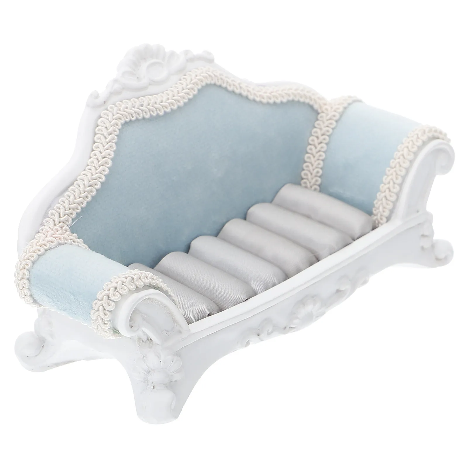 

Sofa Shape Jewelry Display Stand Chic Lightweight Ring Earring Organizer Holder Tabletop Adornment Jewelry Storage Rack