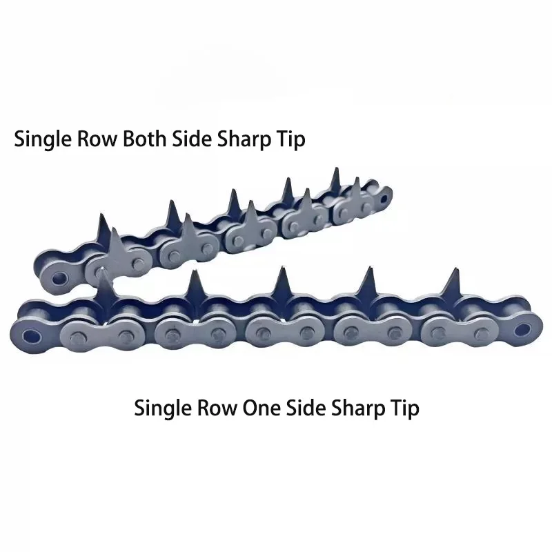 1.524 Meter 08B 10A 12A 16A Sharp Tip Roller Chain Single Double Row Single Double Side Industrial Conveyor Transmission Chain