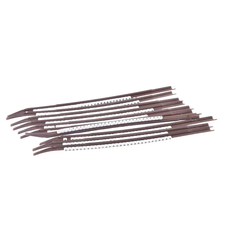 Cable Markers Colourful  C-Type Marker Number Tag Label For 0.9-4mm  Wire Marker Tag Label Snap Type Number Tube Fiber Optic