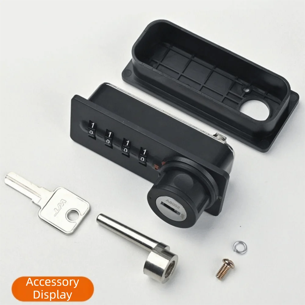 Zinc Alloy Combination Cabinet Lock Automatic Reset Red-Green Indicator Number Security Lockset Emergency Key 4-Digit