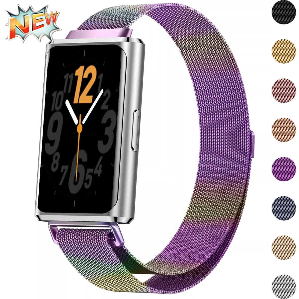 Sport Loop Bracelet for Huawei Band 11 NFC Smartwatch Magnetic Metal Strap for Huawei 8 9 10 11 Pro Correa Belt