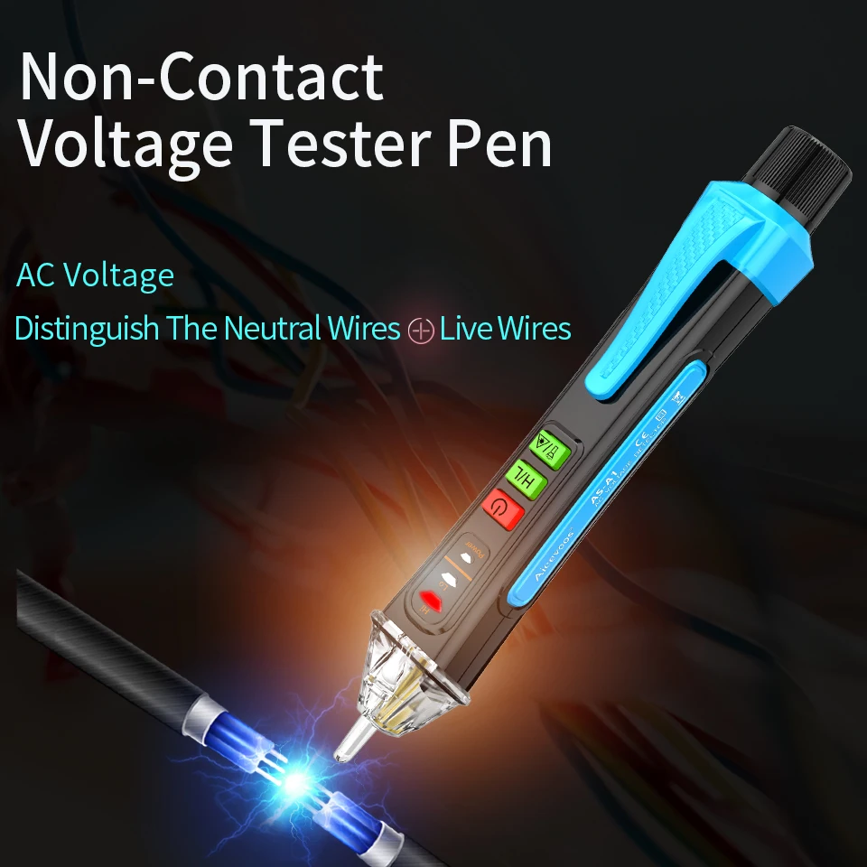 

Aicevoos Non-Contact Voltage Tester Pen,Induced Electric,Pen Voltage Detector,Electric Sensor,AC 12-1000V,Breakpoint Finder