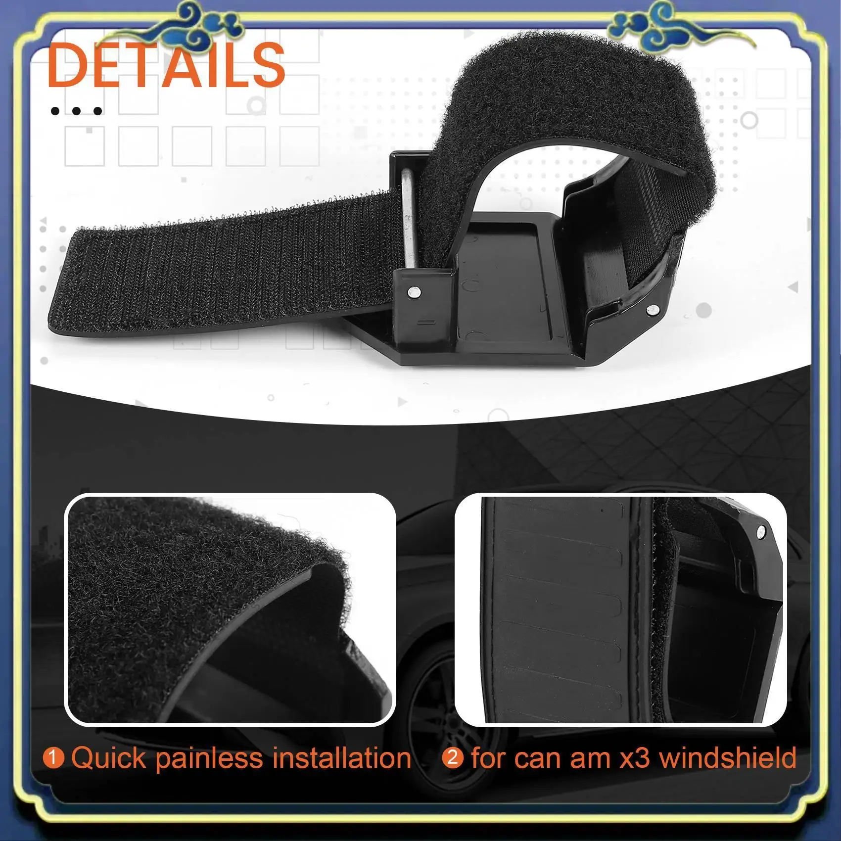 

AU16-зажимы для крепления на лобовое стекло, комплект ремней, кронштейны для лобового стекла, зажимы для ATV/UTV Polaris Ranger RZR Can Am Maverick X3