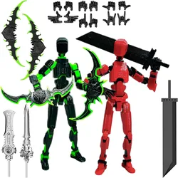 DIY Titan 13 Action Figures T13 Action Figure 3D Printed Multi-Jointed Movable Lucky Dummy 13 Action Figure