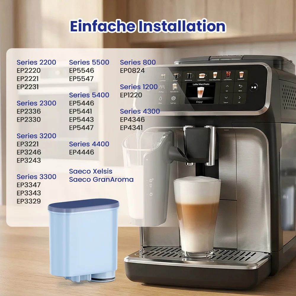 Reimol Neu 6 Stück Wasserfilter für Kaffeemaschinen, Ersatzfilter für Philips AquaClean CA6903/10 CA6903/22, kompatibel mit Saeco – Detail 5