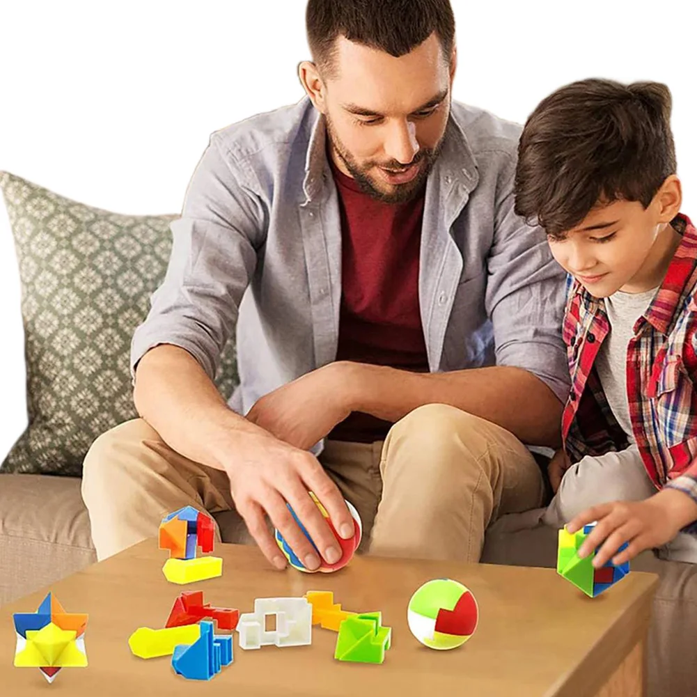 

Xmas Countdown Calendar 24 Pcs Metal & Plastic Puzzle Family Brain Challenge Games Toys Xmas Gifts for Boys Girls Teens Adults