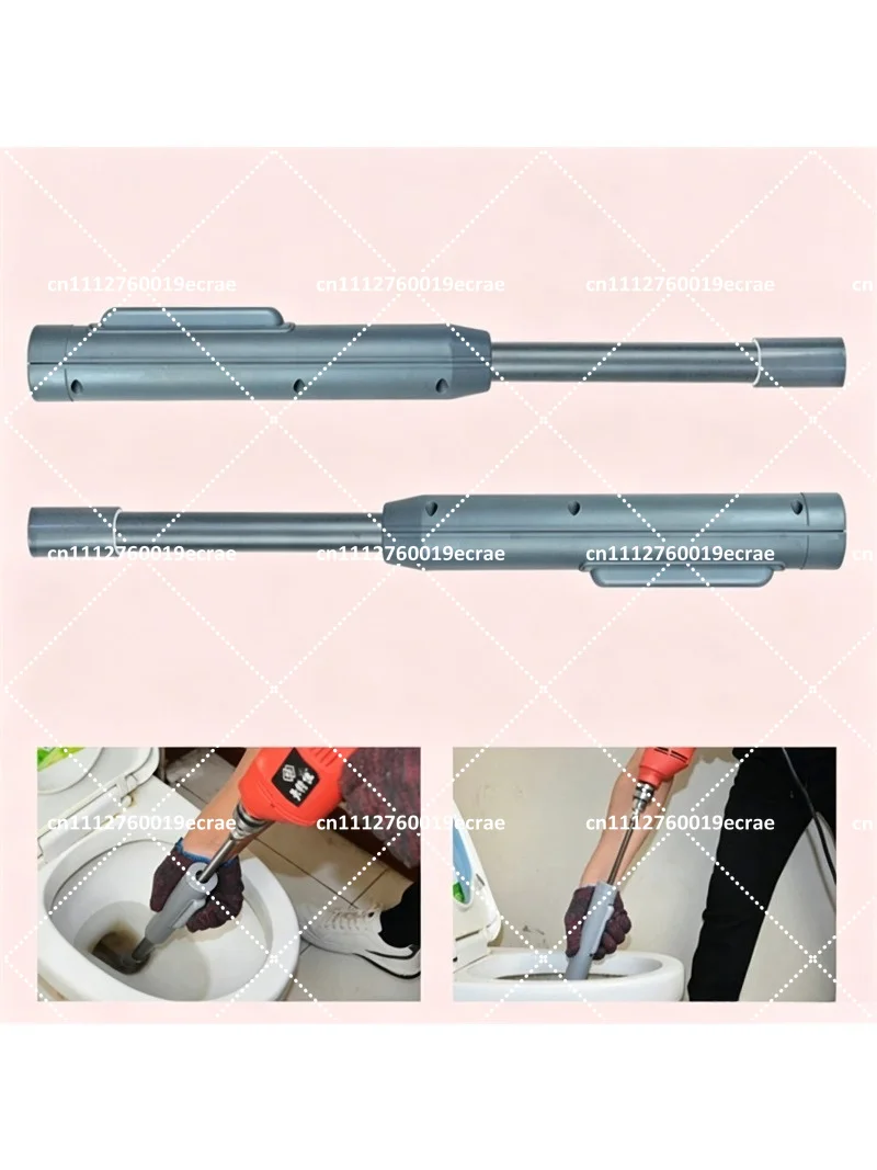 20M Drain Pipe Dredger Sewer Cleaning Machine Extension Spring Set with Crank for 40-100MM Pipe