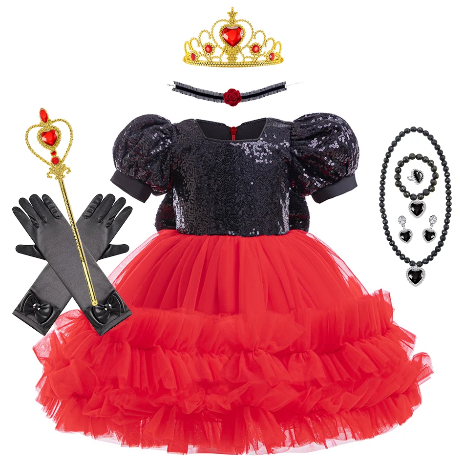 

Child Girl Mickey Cosplay Dress Infant Sequin Princess Csotume Kids Birthday Party Frocks Toddler Summer Mickey Tulle Tutu