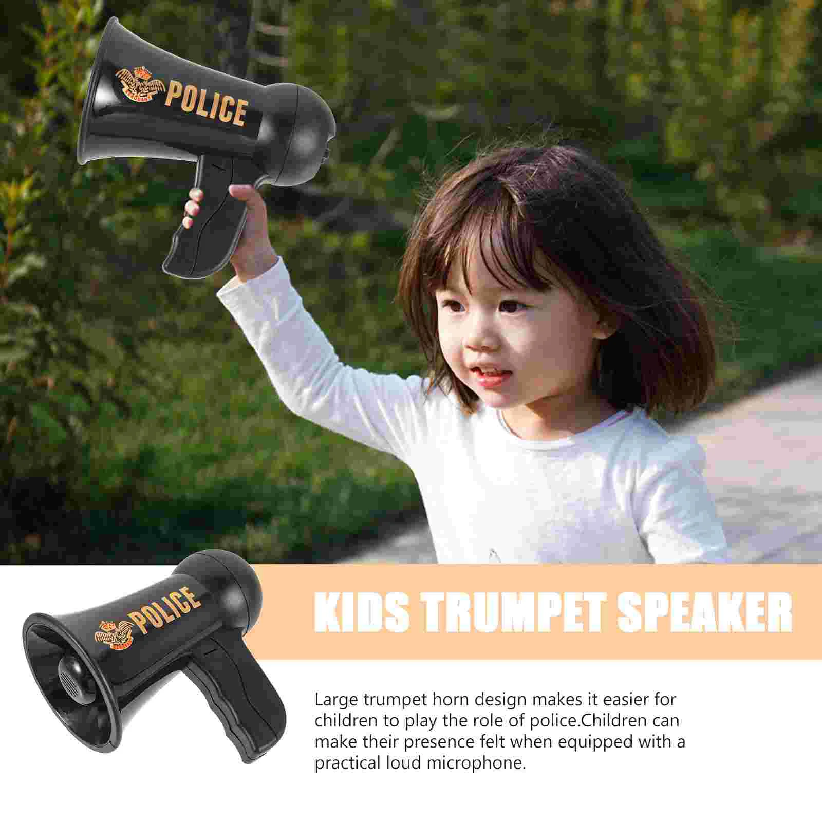 Model Trumpet Amplifier Child Cosplay Loudspeaker Horn Speakers Toy Kids Plastic Sound Pretend Air