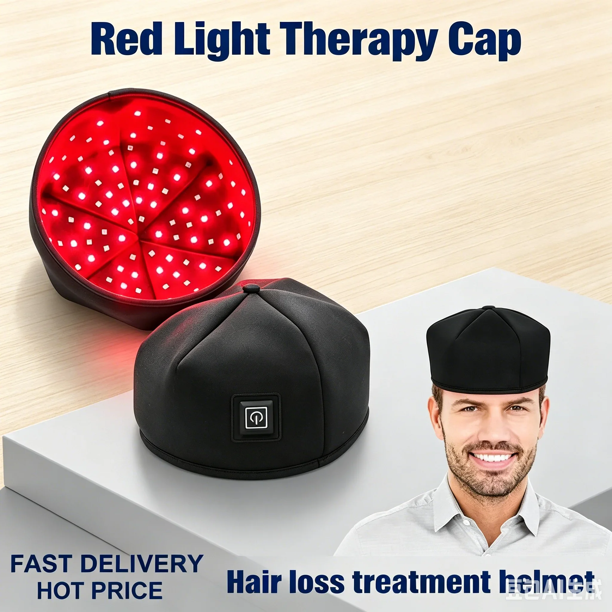 Quality Red Light Therapy Cap Laser 660nm 830nm Red Near Infrared Hair Regrowth Hat Hair Loss Treatment Helmet Scalp Massager