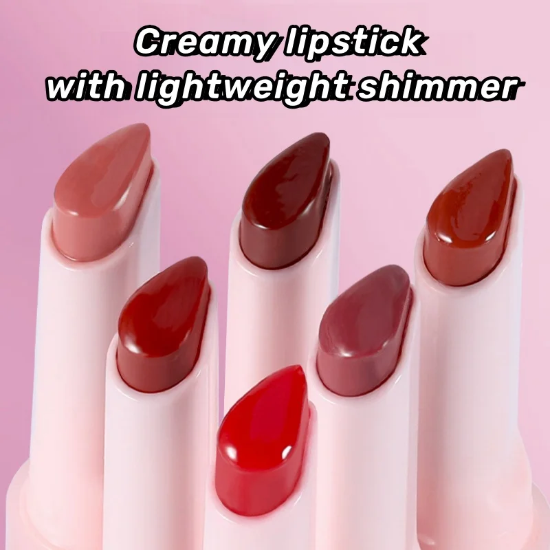 VEECCI Lip Gloss Mirror Waterlight Lipstick Moisturizing Jelly Lip Balm Crystal Solid Lip Glaze