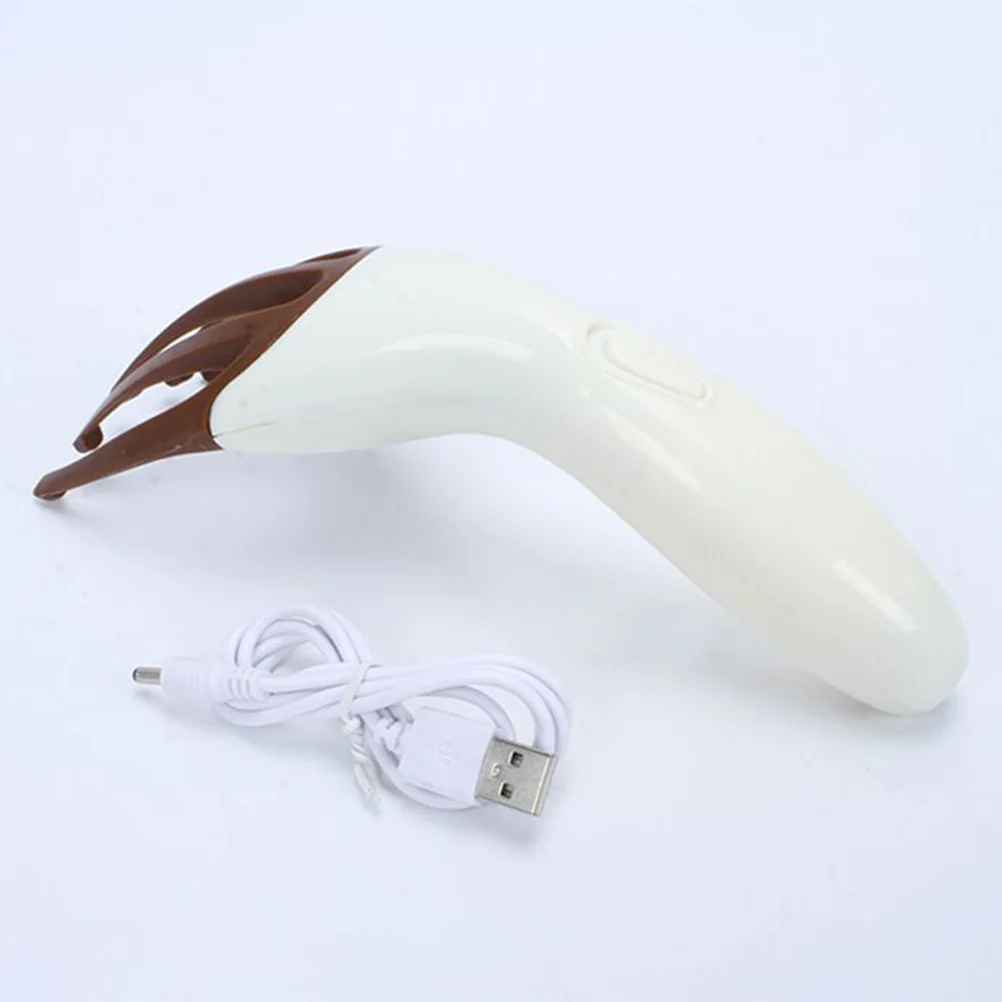 

Многофункциональный массажер для головы с 5 когтями, бежевый портативный инструмент для массажа кожи головы для шеи, плеч, ног, релаксации ног, ручной глубокий