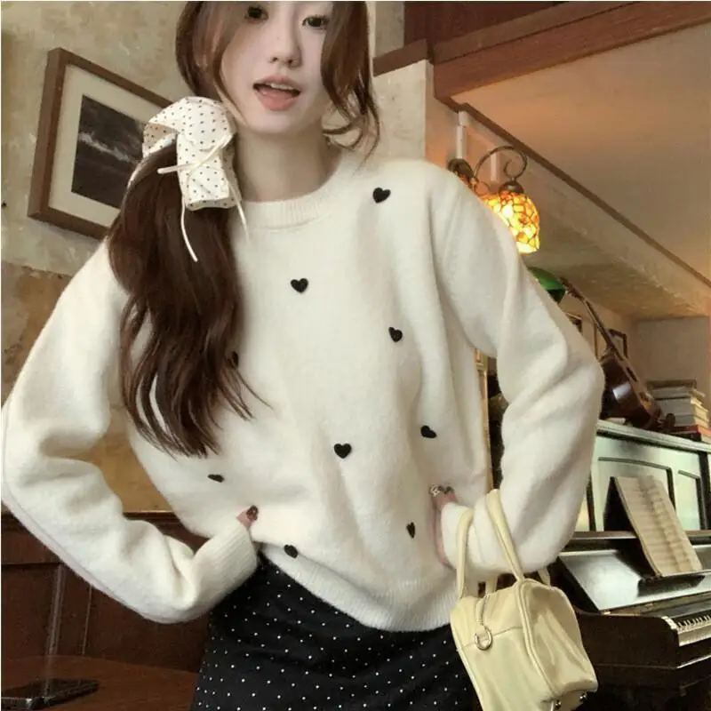 

Sweet sweater Woman clothes winter 2025 Women's sweater Pullover Winter clothes woman tops cozy pullover sweater Woman clothes