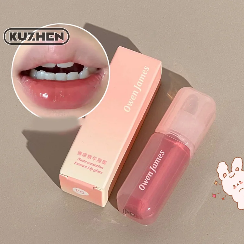 Moisturizing Juice Red Lip Gloss Cherry Mirror Water Lip Glaze Jelly Glass Lip Oil Waterproof Lipstick Nude Clear Tint Makeup