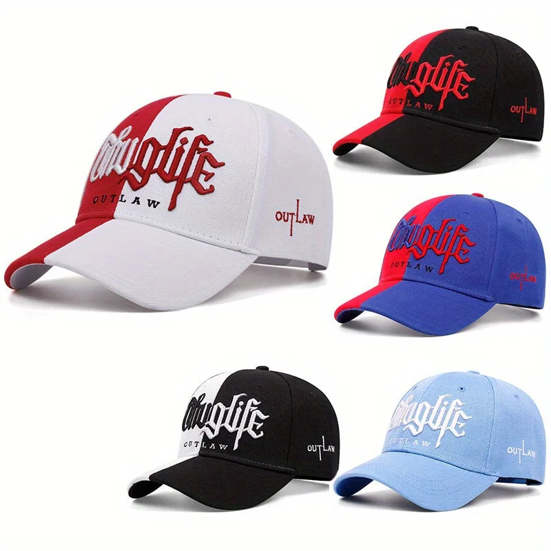 

2025 Creative New Baseball Hat Riot LIFE Embroidered Men's Street Hip Hop Skateboarding Hat Women's Outdoor Leisure Sunshade Hat
