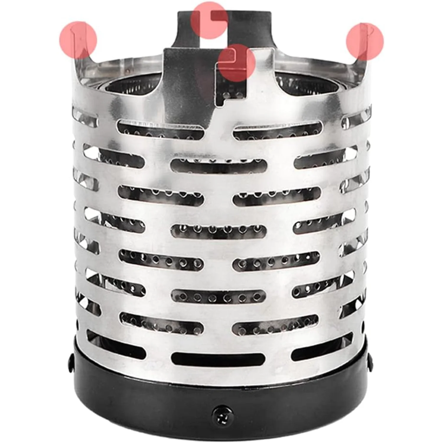 Outdoor Portable Gas Heater Stoves Heating Cover Mini Heater  Stainless Steel Gas Oven Burner Camping Stove Accessory