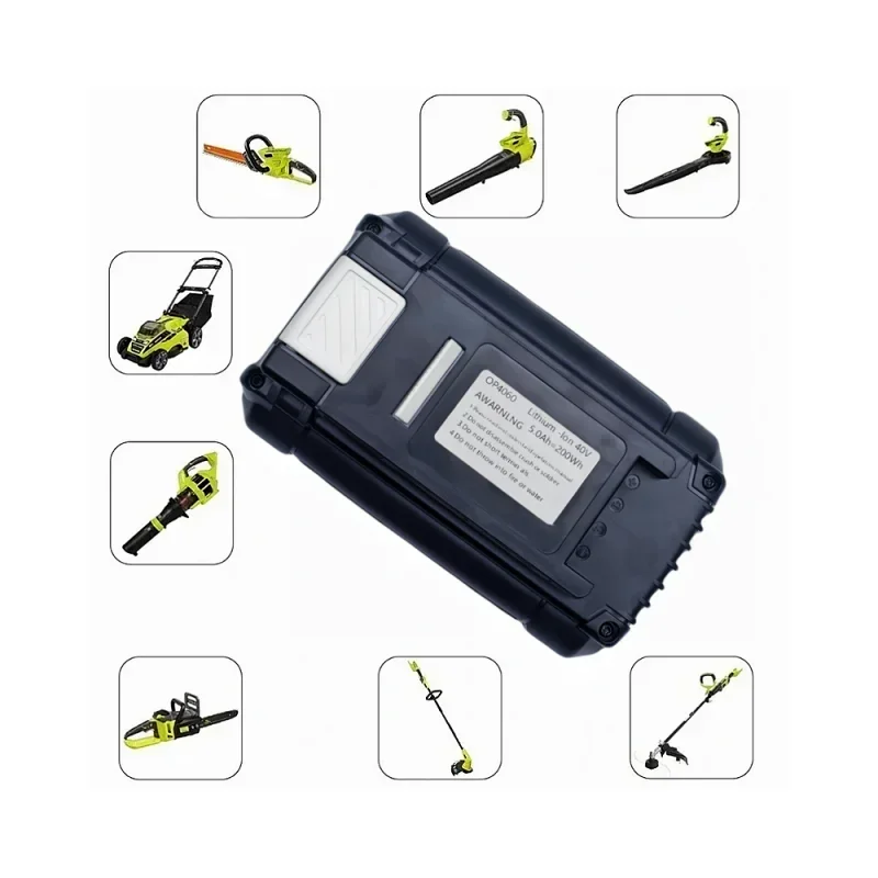 Powertoolbattery 40V 5.0Ah batería recargable de iones de litio para Ryobi op4050 op40401 ry40200 op4050a ry40400 ry4050