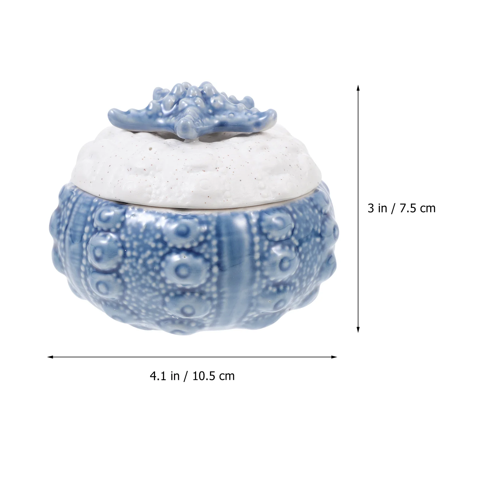 

1Pcs Multifunctional Ocean Style Ceramic Steaming Bowl Durable Kitchen Storage Container Heat Resistant Stewed Bird's Nest Bowl