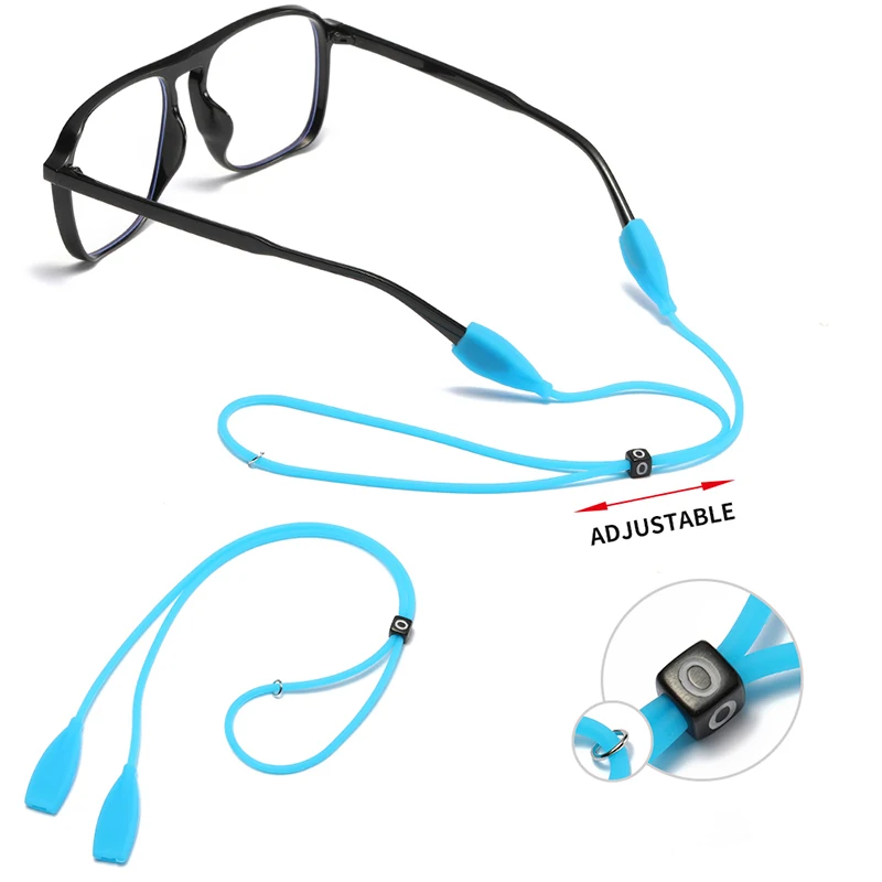 KAMMPT 5 Pieces Per Set Adjustable Elastic Glasses Strap Soft Anti-slip Silicone Eyeglasses Rope High Quality Eyewear Lanyards