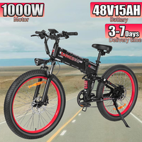 E Bikes SAMEBIKE 1000W Powerful Motor 48V15AH Battery Hydraulic Braking Electric Bikes 26-Inch Tire Fold Electric Bicycle