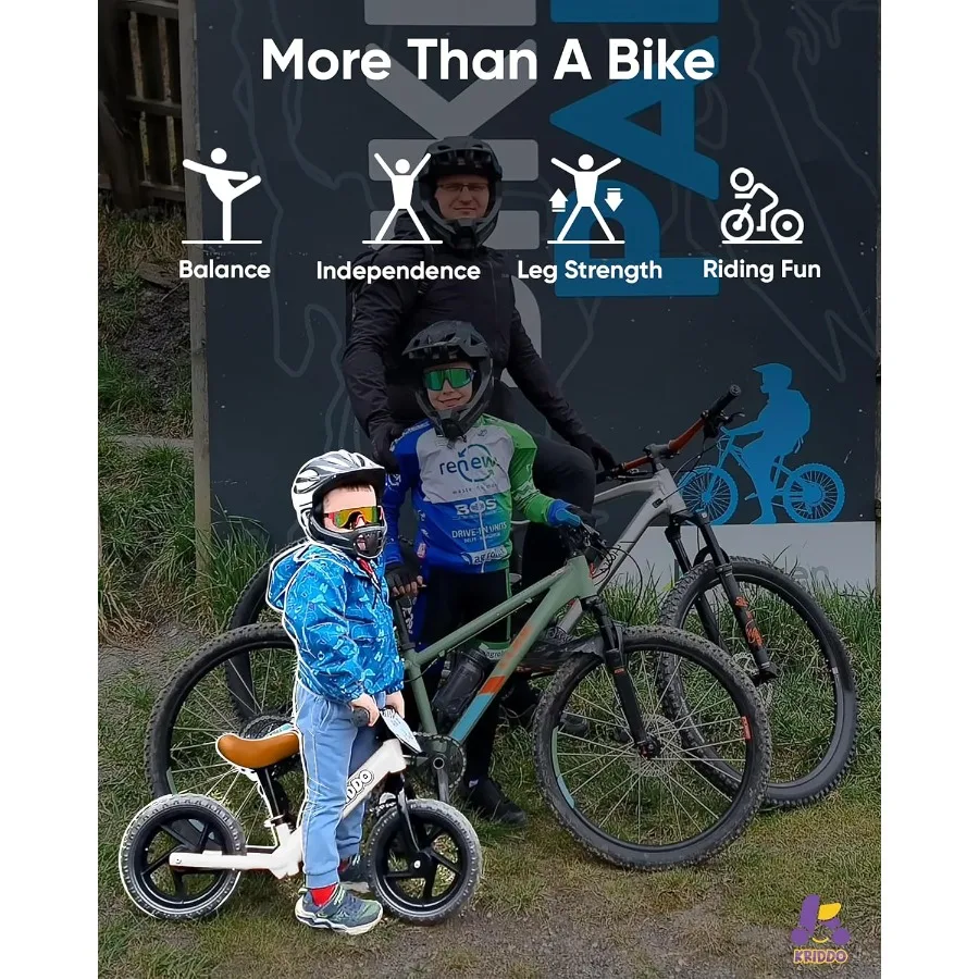 幼児用バランスバイク、2歳から5歳向け、12インチのプッシュバイク、カスタマイズプレート付き（ステッカー3セット付属）、ギフトバイク