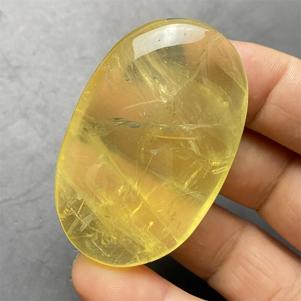 Natural Citrine Palm Polishing Toy  Hand Polished Magic Massage For The Whole Body  Home Decoration Ornaments  Holiday Gifts