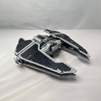 NEW Customed Bricks Space Star Plan Interceptor Destroyers Ace Tie-Interceptor Fighters Gunship MOC Building Block DIY Toys Gift