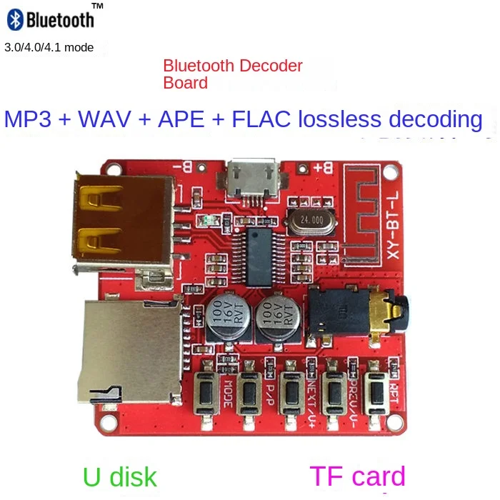 Bluetooth Rejtjelezés áttevése Pást MP3 lossless autó Beszélő áram Erősítő modified Bluetooth 4.1 Kerülő út Pást