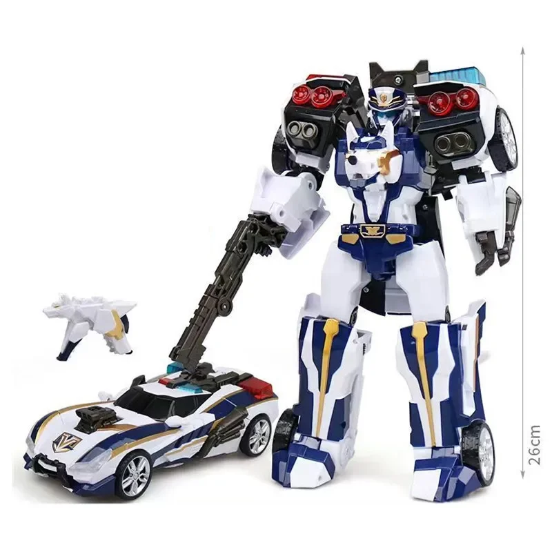 Korea Anime Tobot Brothers Transformation Robot Toys Cartoon Deformation Car Airplane Action Figures Vehicle Children Boy Gifts