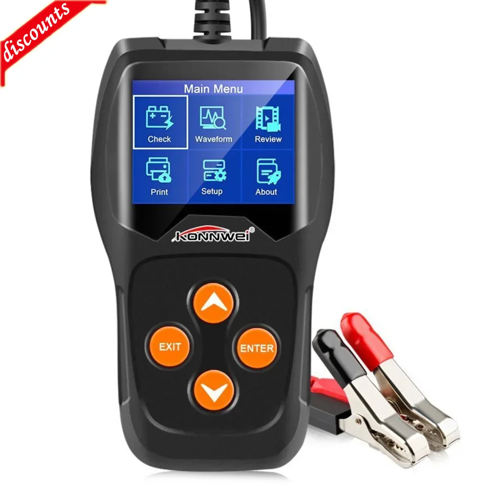 

KW600 Car Auto Battery Analyzer 100 To 2000CCA Tester 12V Digital Color Screen Cranking Charging Diagnostic Scanner Kw 600