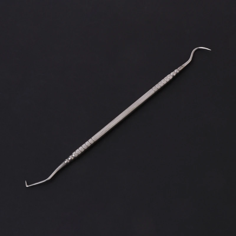 

Y1UF 1Pc Double Ends Dentist Teeth Clean Hygiene Explorer Probe Hook Pick Dental Tool