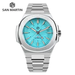 San Martin 43mm Automatic Mechanical Wristwatches For Men GMT Watch 6460 Luxury 10Bar Luminous Relogio Masculino BGW-9 SN0075C