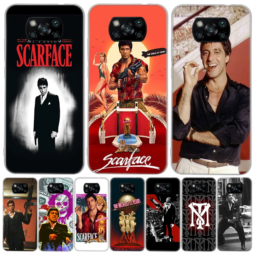 Scarface 1983 Film Al Pacino Movie Phone Case For Xiaomi Poco X6 X5 X4 X3 Nfc F6 F5 Pro F4 Gt F3 F2 F1 M5 M5S M4 M3 5G Shell Coq