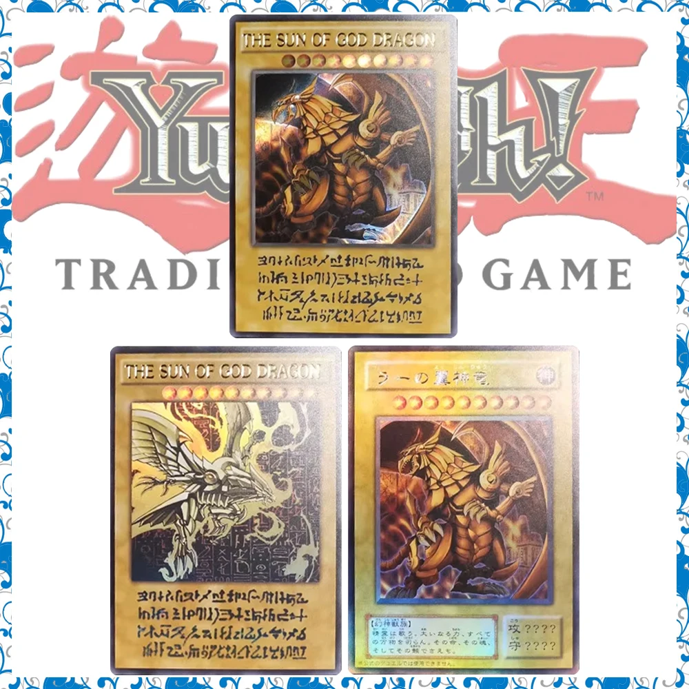 

3 шт./компл. игрушки для мальчиков, аниме ACG Card Yu-Gi-Oh, подарок, египетский Бог, коллекционная карточная игра, боевая карта, Рождество, день рождения