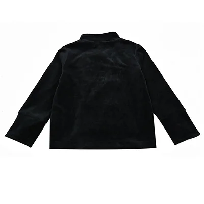 Familien-Partnerlook: Neues Shabbos-Velours-Set für Kinder – Mädchenkleid, Jungen-Oberteil, Baby-Overall mit Blumenstickerei und Schleife – Detail 19