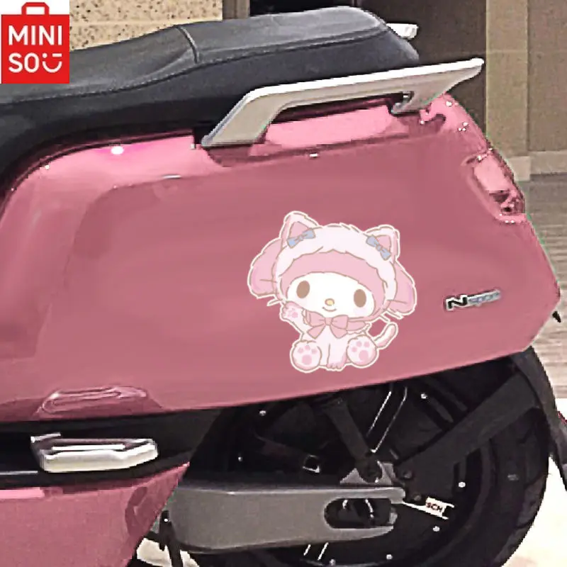 Sanrio My Melody Car Cartoon Cute Stickers Motorcycle Car Non-reflective Waterproof Decoration Car Stickers Pink Decoration