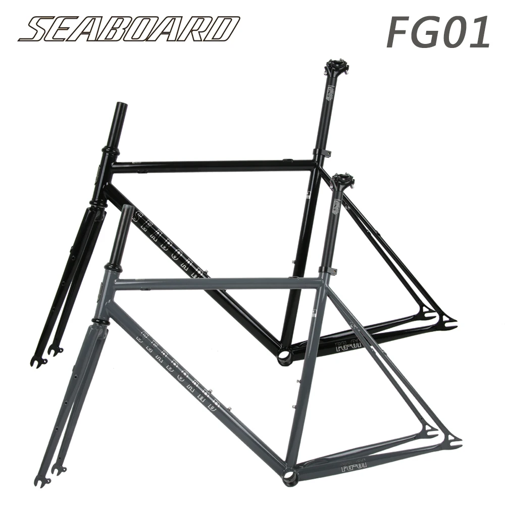 

SEABOARD FG01 Road Vehicle Bicycle Fgfs Frame Off-road 700C Single Speed V-brake Bicycle Frame Compatible Within 40C Tire