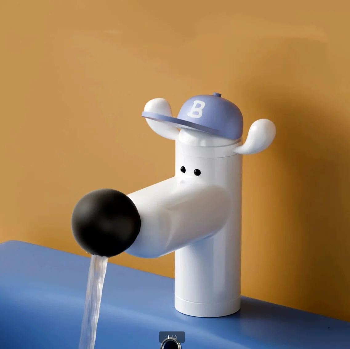 New Lovely Dog Basin Faucet Hot and Cold Bathroom Single Lever Brass Rotation Spout Sink Mixer Decked Single Lever Sink Mixer