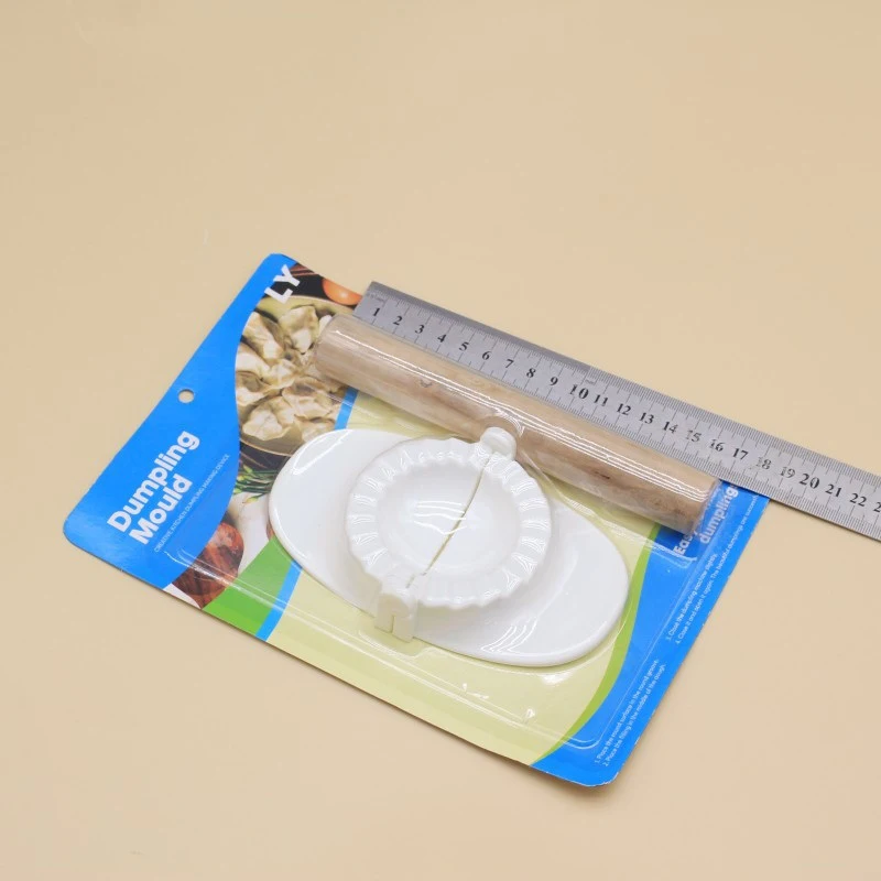 2 Pcs Dumpling Mold Rolling Pin Set Dough Press Pelmeni Wrapper Molds