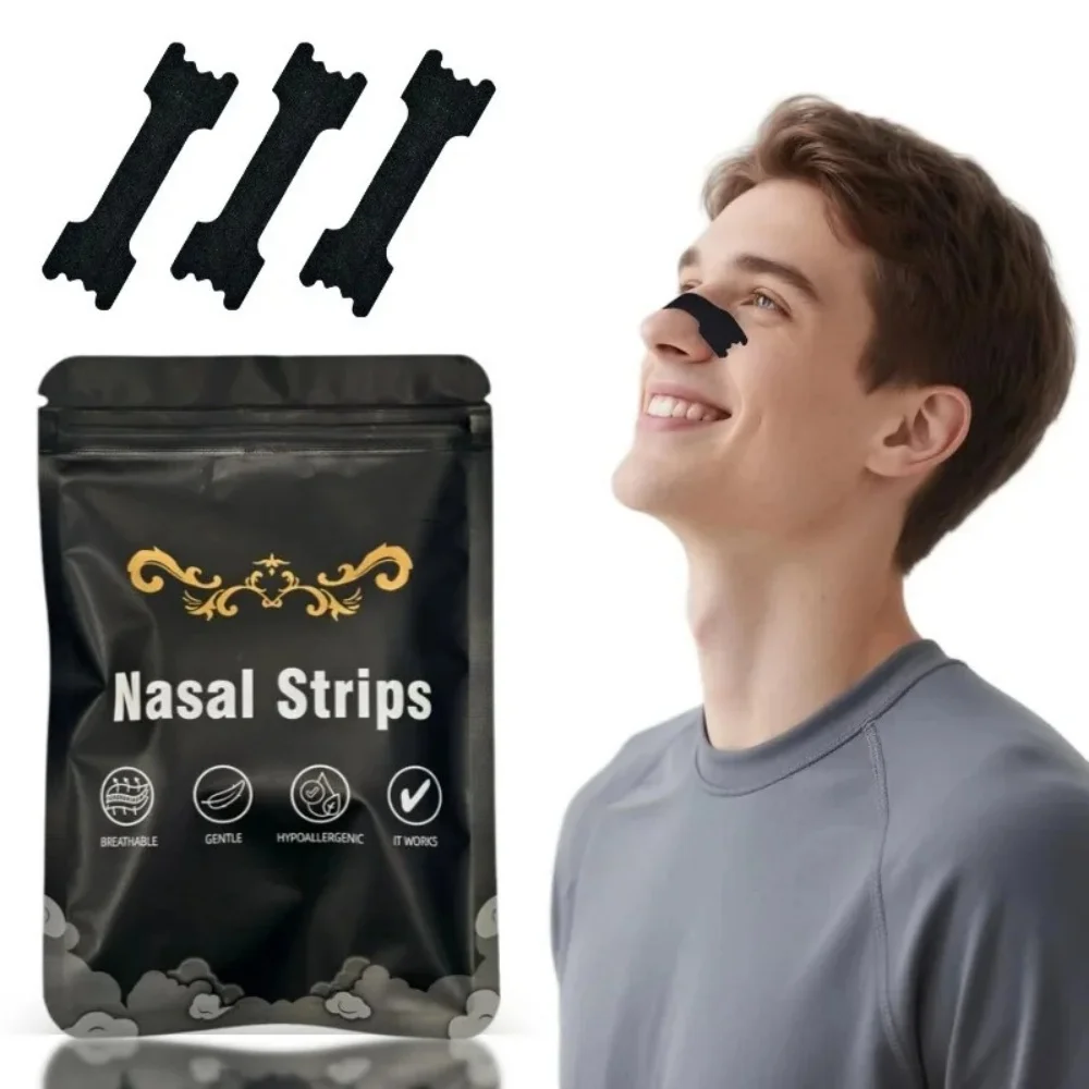 30Pcs Anti Snoring Nose Patch Set Extra Strength Nasal Strips Improve Sleeping Health Breath Anti-Snoring Nose Strips Sleep Aid