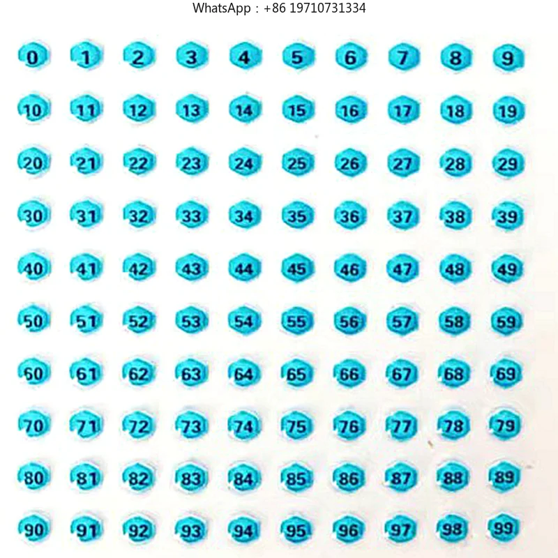 10 Sheets Pack of Queen Marking Numbers 0-99 Numbers Each Sheet Queen Bee Marking Sticker Beekeeping Queen Marking Tools