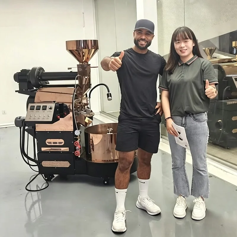 Customized Heavy Duty 3kg Coffee Bean Roasting Machine With USB Data Logging Commercial Coffee Roaster Equipment